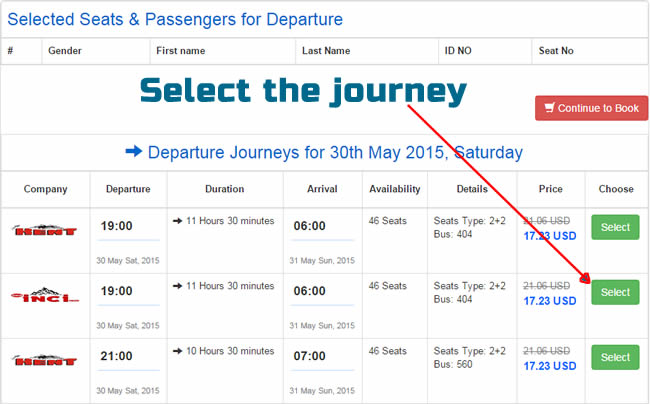 how to buy ticket step 1